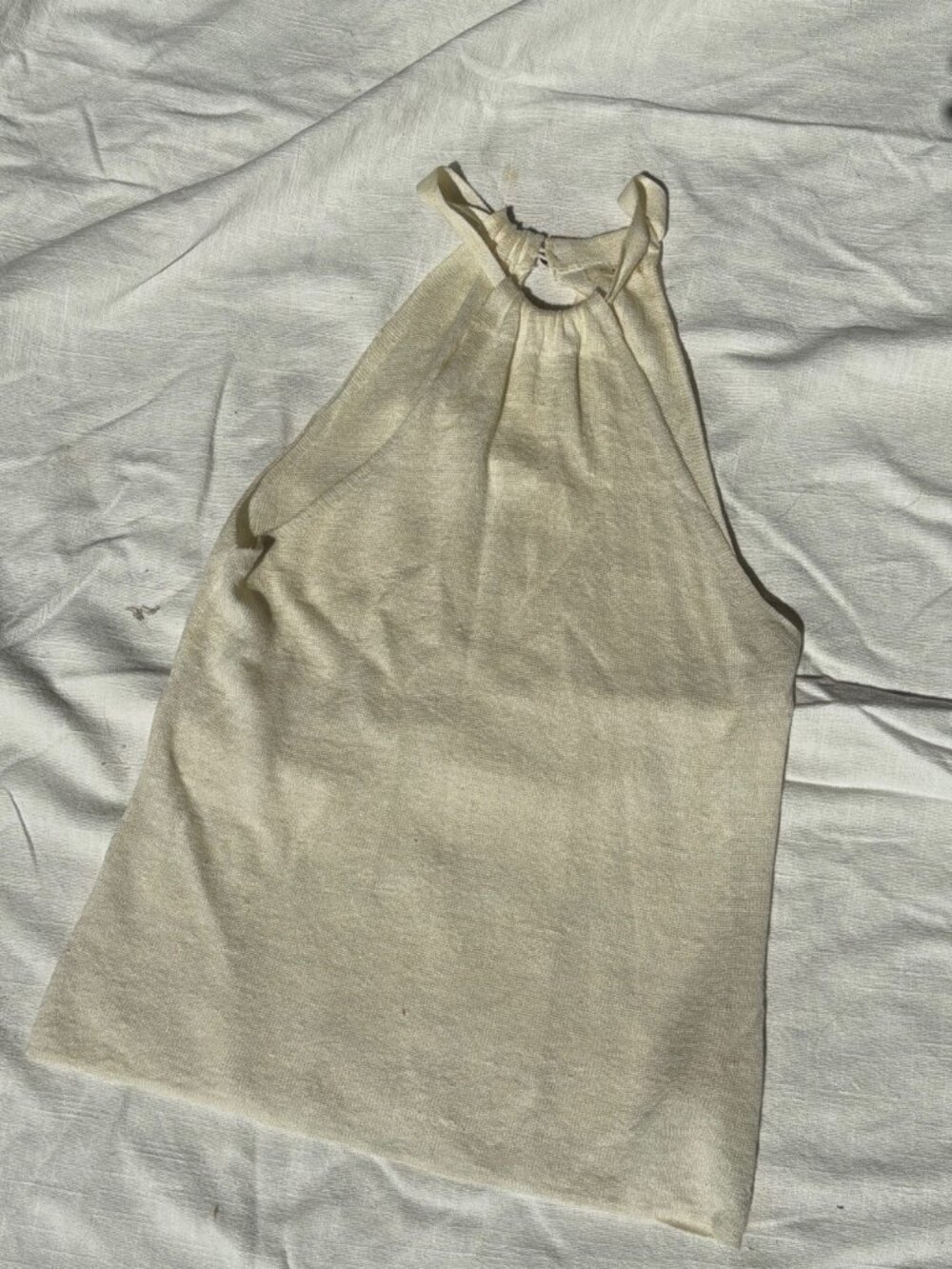 St. Agni Linen Viscose Halter Top